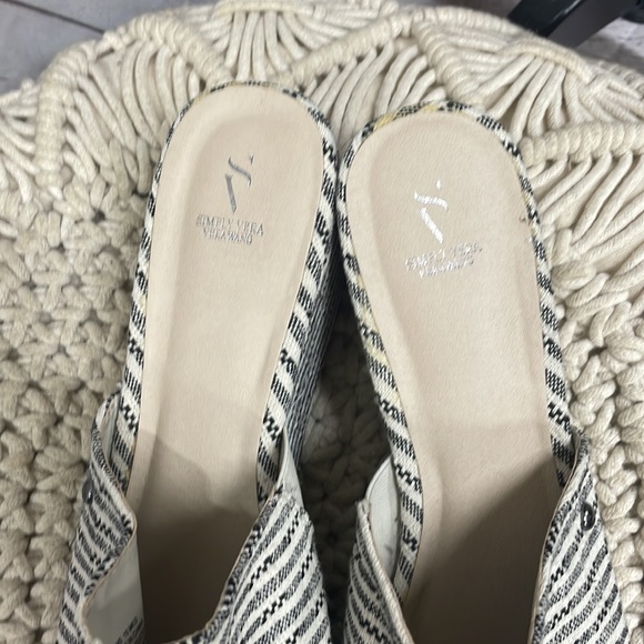 Simply Vera Wang braeburnblack slip on size 10 wedge sandals - Picture 4 of 9